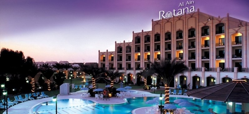 Rotana hotel lobby with at-visions ONEspeed Wi-Fi infrastructure